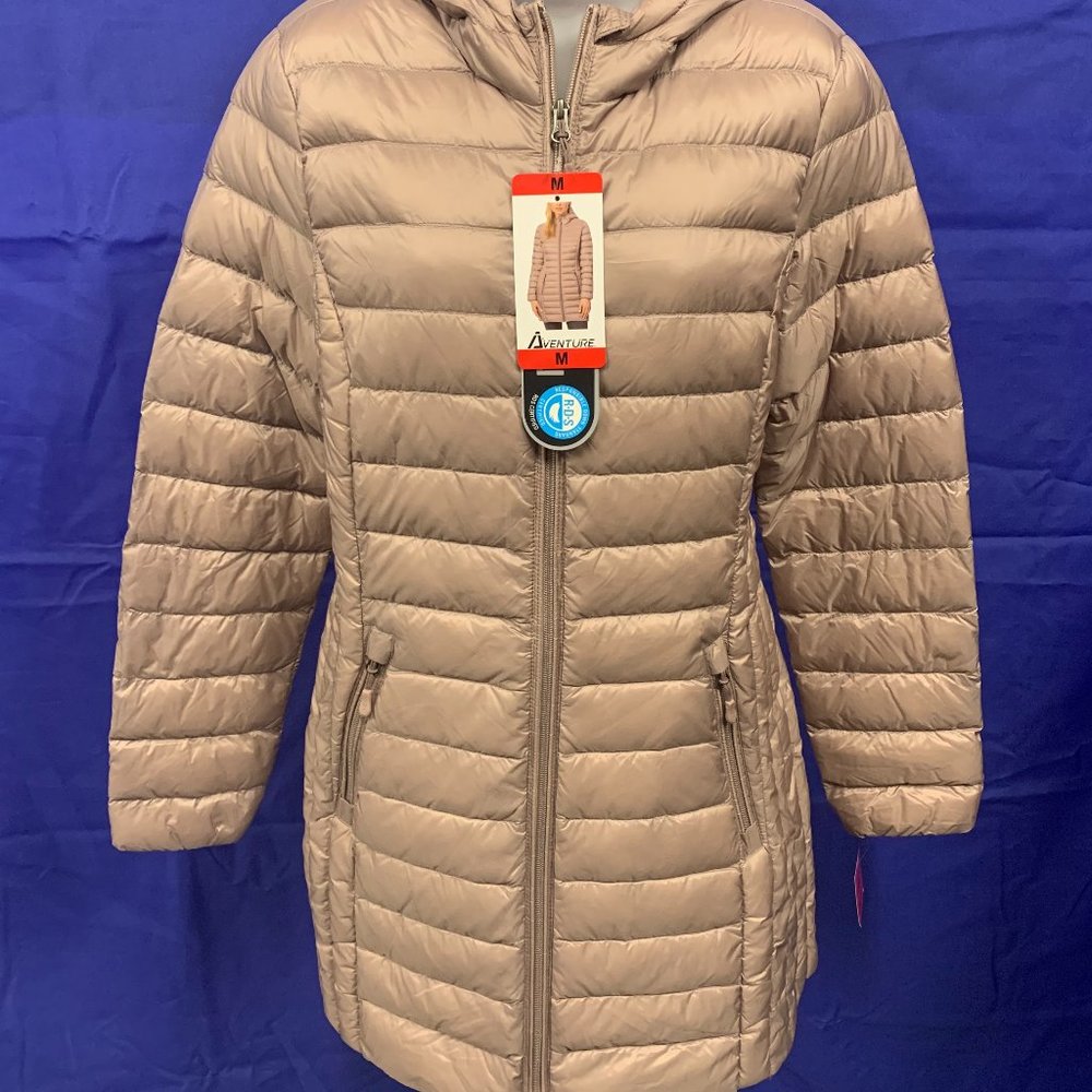 Aventure Long Jacket Puffy Cream Pink New NWT M